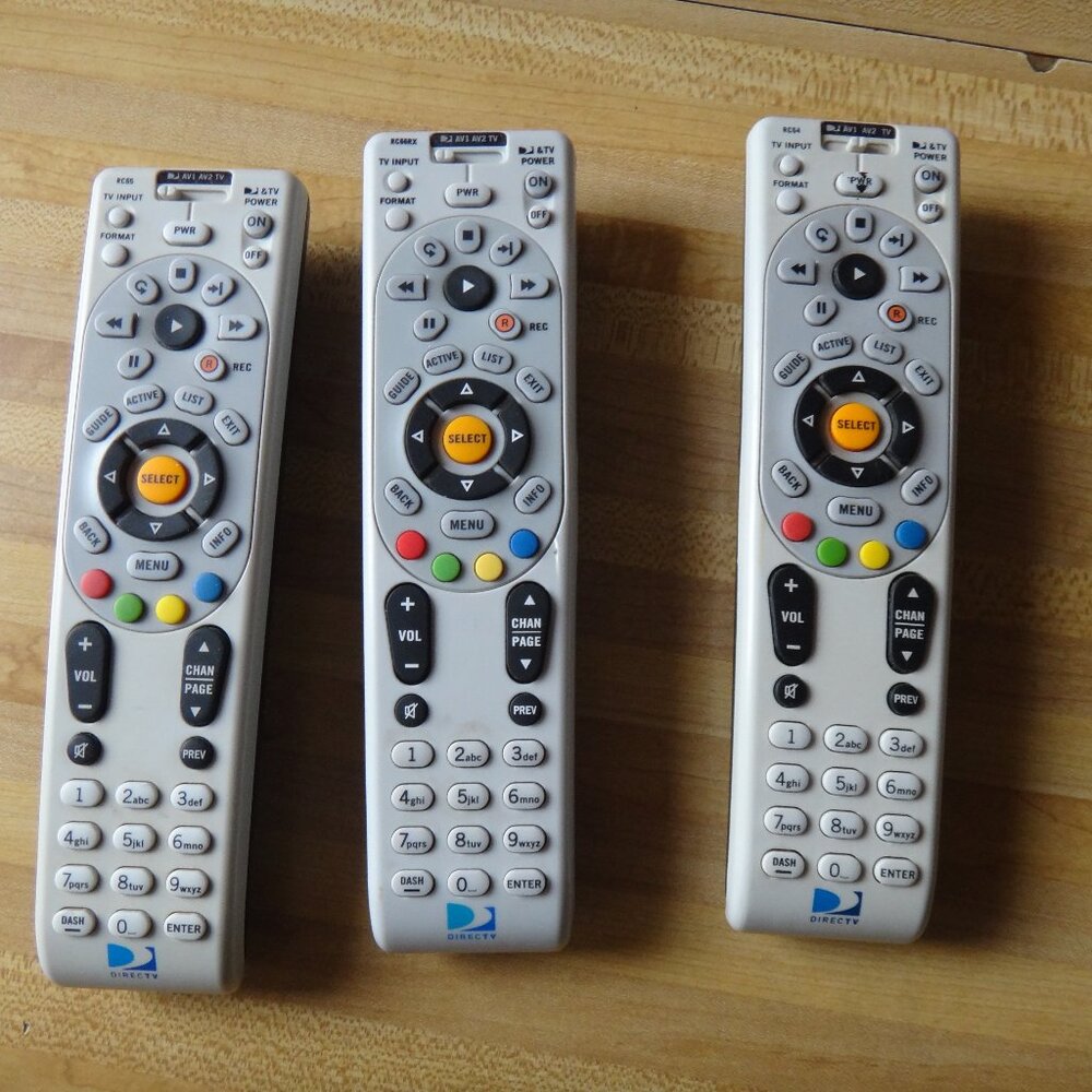 Lot 3 Direct TV Universal Control RC64, RC65, RC66RX
